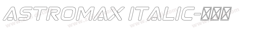Astromax Italic字体转换